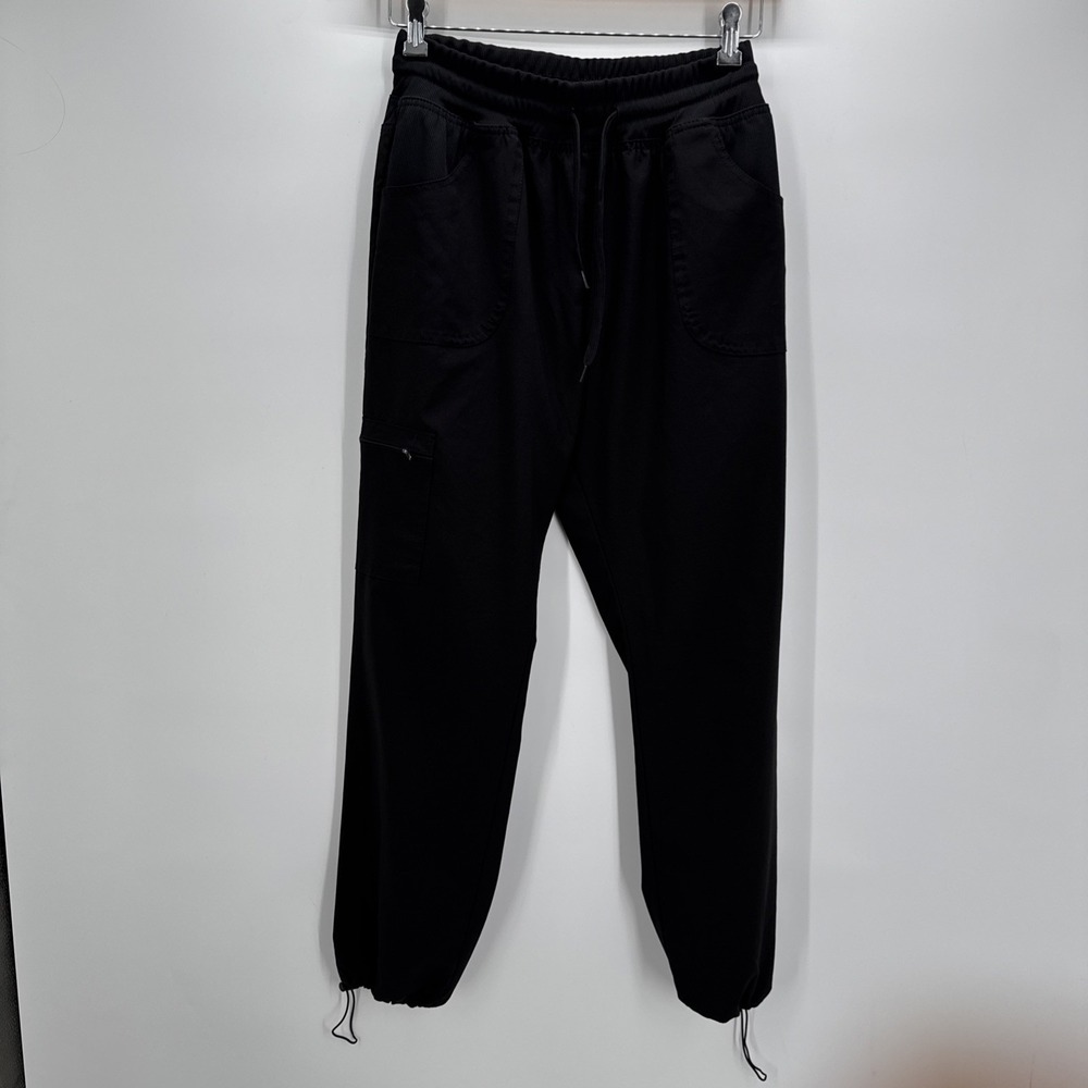 Scrub Pants Women's Medium Black Inseam 27" Waist 26" Length 37" Scrubaid